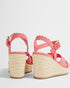 <P>Metallic Espadrille Wedge</P>